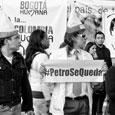 Marcha en favor del alcalde Petro
